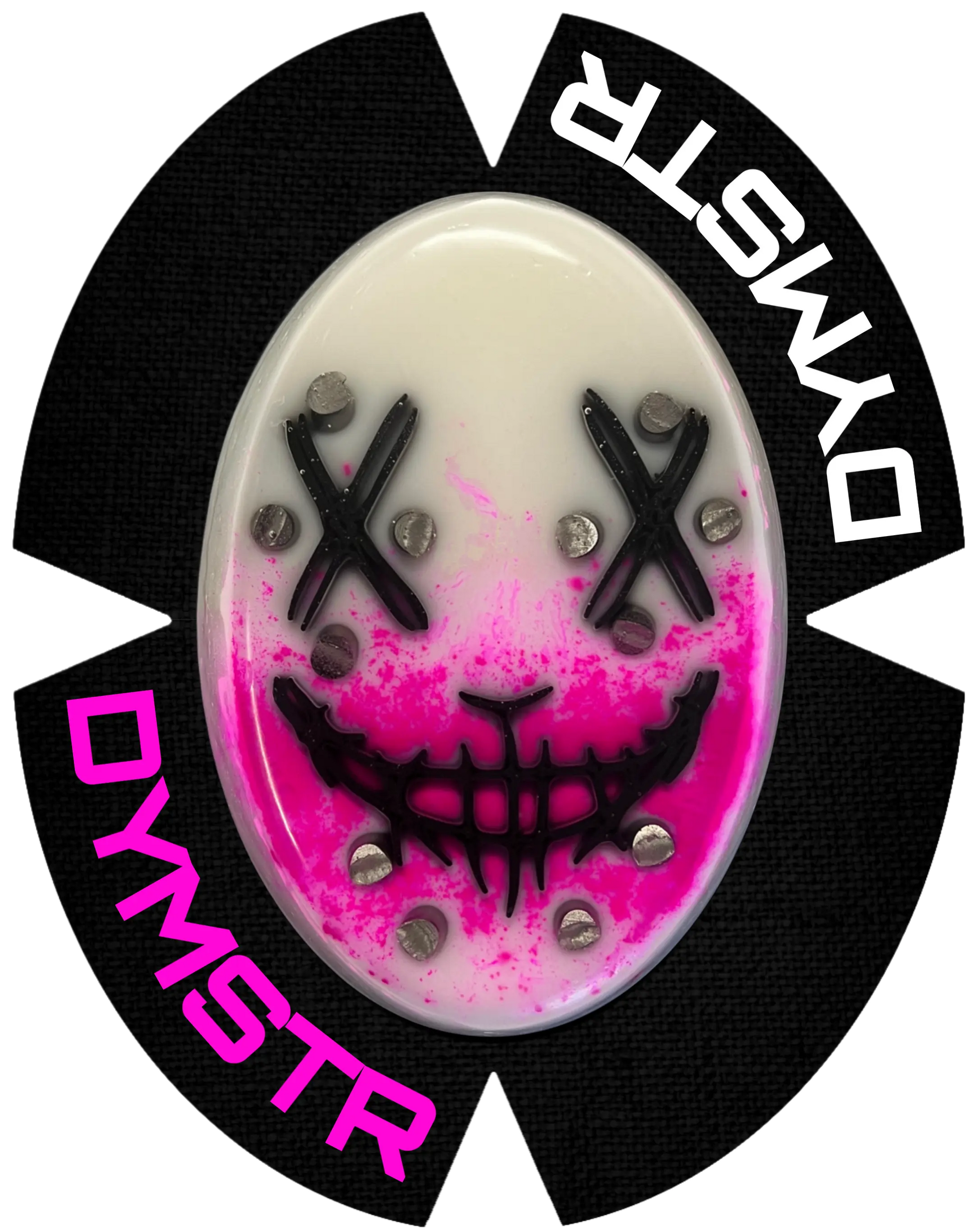 DymoStar Kunststoff-Knieschleifer mit Titanstäben, pink – farbige Knieschleifer für Motorradfahrer.