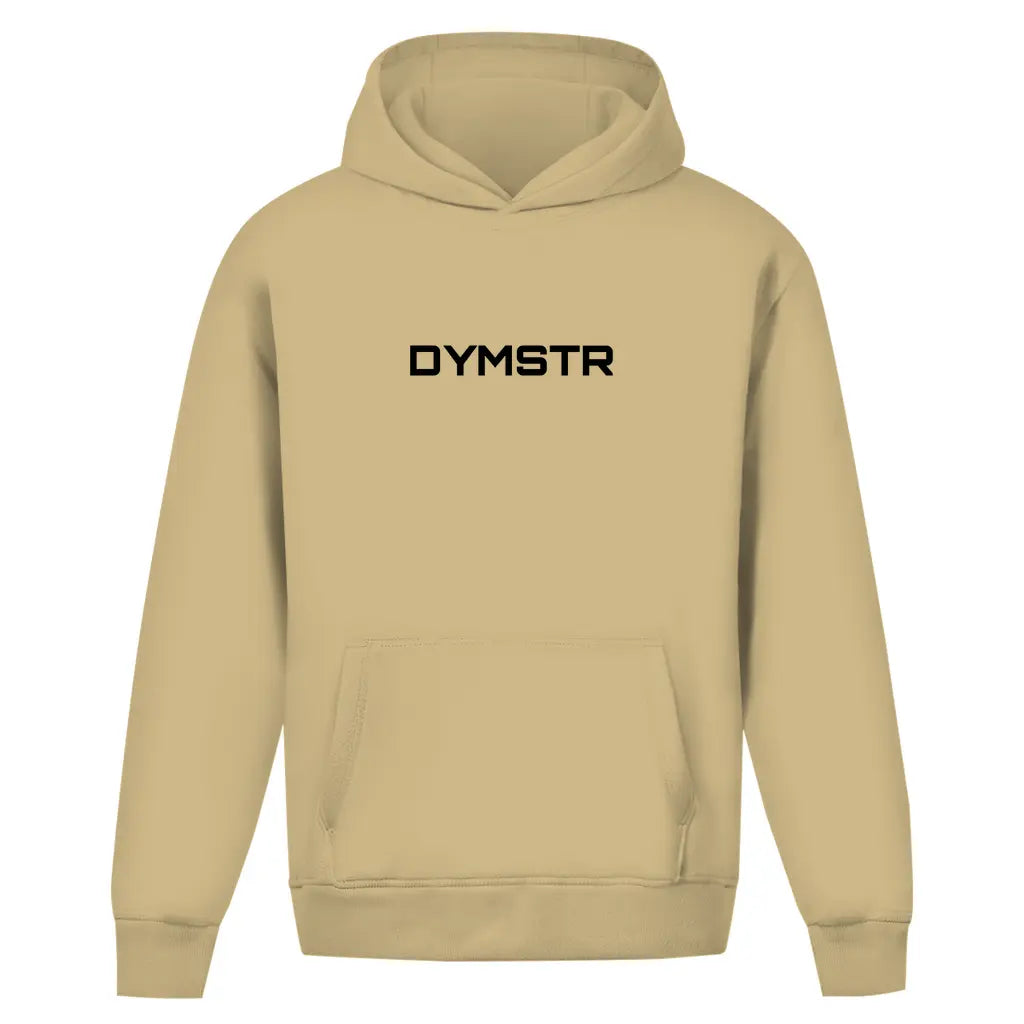 Oversized Hoodie ohne Kordel für Motorradfahrer und Biker in Sand