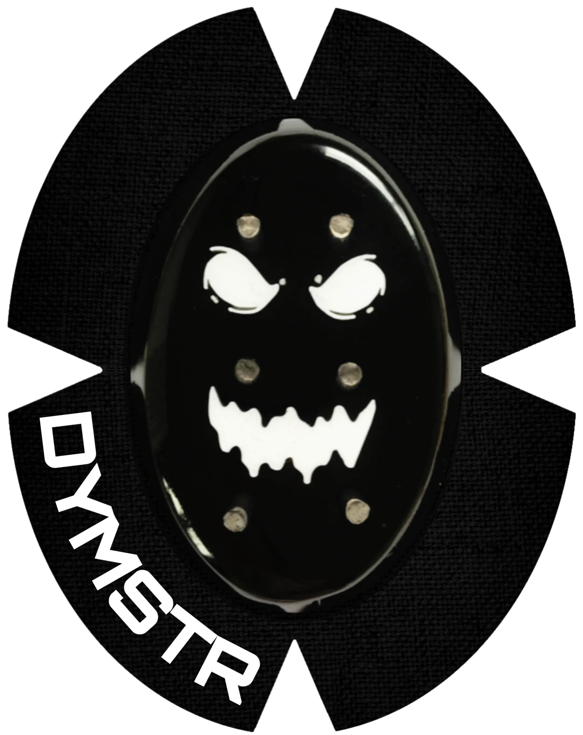 DymoStar Kunststoff-Knieschleifer mit Titanstäben, schwarz – farbige Knieschleifer für Motorradfahrer.